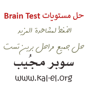 حل جميع مراحل لعبة Brain Test 4